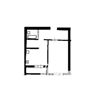 1-к квартира, вторичка, 41м2, 8/11 этаж