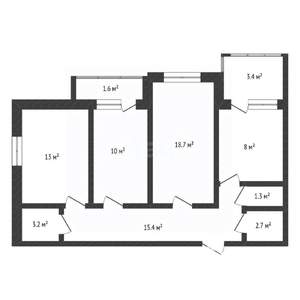 3-к квартира, вторичка, 79м2, 11/16 этаж