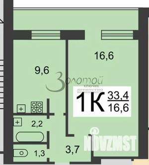 1-к квартира, вторичка, 33м2, 7/10 этаж