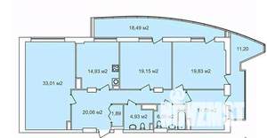 4-к квартира, строящийся дом, 145м2, 19/25 этаж