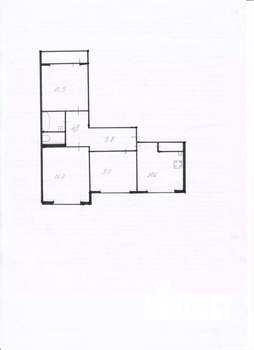 3-к квартира, вторичка, 64м2, 1/5 этаж
