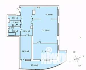 3-к квартира, строящийся дом, 121м2, 6/25 этаж
