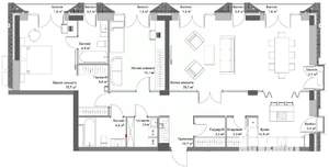 3-к квартира, вторичка, 130м2, 3/6 этаж