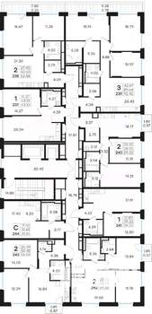 2-к квартира, вторичка, 63м2, 7/13 этаж