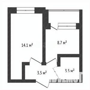 1-к квартира, вторичка, 33м2, 9/18 этаж