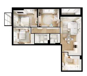 3-к квартира, вторичка, 84м2, 5/15 этаж