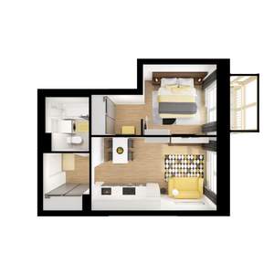 1-к квартира, вторичка, 35м2, 19/25 этаж