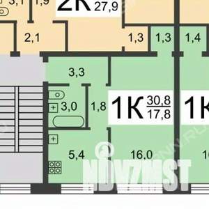 1-к квартира, вторичка, 31м2, 5/5 этаж
