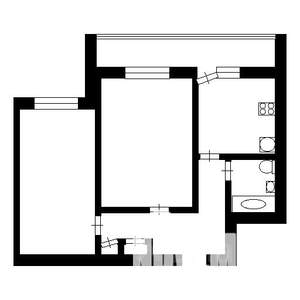 2-к квартира, вторичка, 45м2, 3/9 этаж