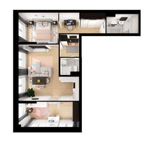 2-к квартира, вторичка, 64м2, 2/15 этаж