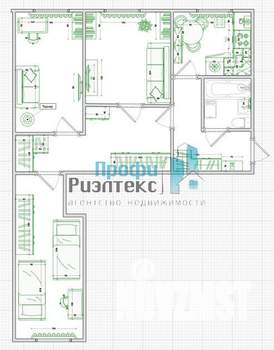 3-к квартира, вторичка, 56м2, 1/5 этаж