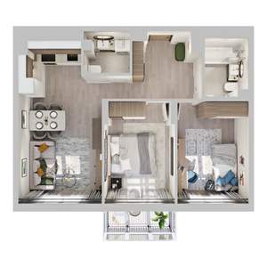 2-к квартира, вторичка, 58м2, 10/10 этаж