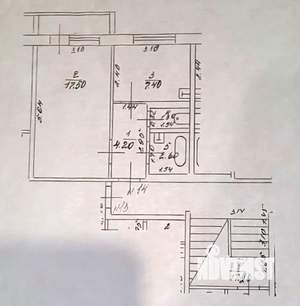 1-к квартира, вторичка, 34м2, 1/3 этаж