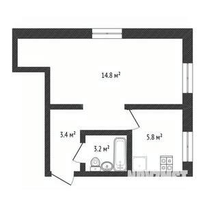 1-к квартира, вторичка, 31м2, 5/5 этаж