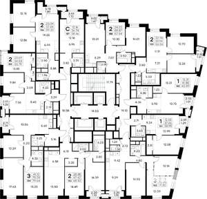 1-к квартира, вторичка, 39м2, 19/32 этаж