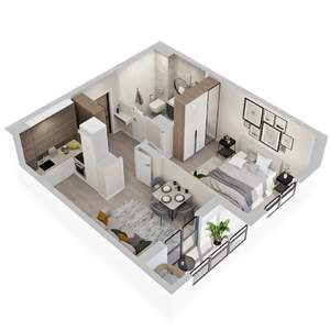 1-к квартира, вторичка, 38м2, 10/10 этаж