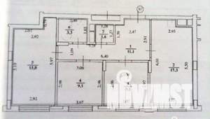 3-к квартира, вторичка, 67м2, 3/10 этаж