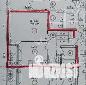 1-к квартира, вторичка, 44м2, 10/10 этаж