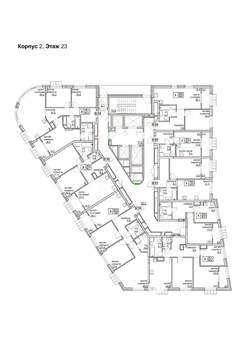3-к квартира, вторичка, 68м2, 23/24 этаж