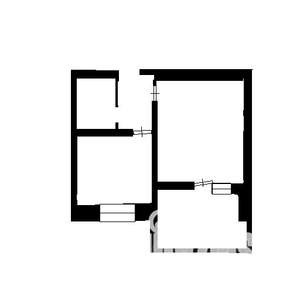 1-к квартира, вторичка, 39м2, 1/16 этаж