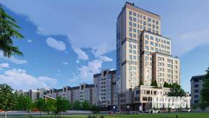 1-к квартира, строящийся дом, 46м2, 3/7 этаж