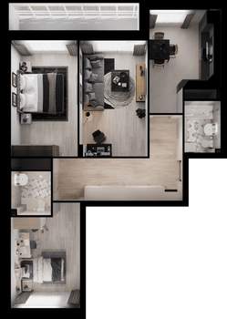 3-к квартира, вторичка, 80м2, 1/19 этаж