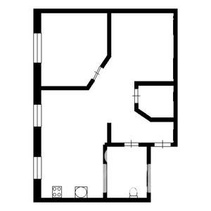2-к квартира, вторичка, 38м2, 4/5 этаж