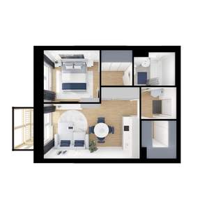 1-к квартира, вторичка, 39м2, 22/25 этаж