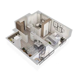 1-к квартира, вторичка, 37м2, 10/10 этаж