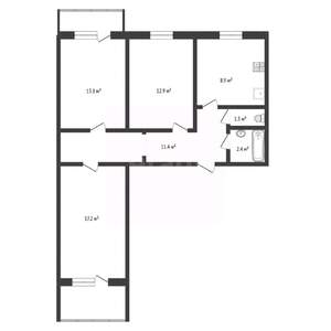 3-к квартира, вторичка, 69м2, 4/9 этаж