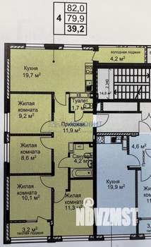 4-к квартира, вторичка, 85м2, 15/17 этаж