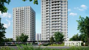 3-к квартира, строящийся дом, 72м2, 3/17 этаж