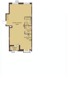 1-к квартира, строящийся дом, 99м2, 8/12 этаж