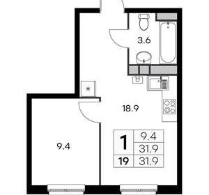 1-к квартира, вторичка, 32м2, 3/4 этаж