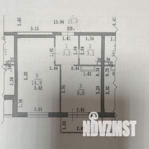1-к квартира, вторичка, 30м2, 3/3 этаж