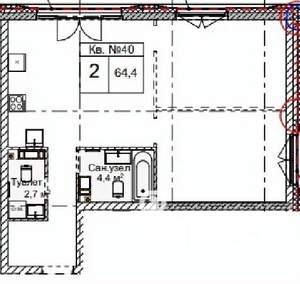 2-к квартира, строящийся дом, 106м2, 5/5 этаж