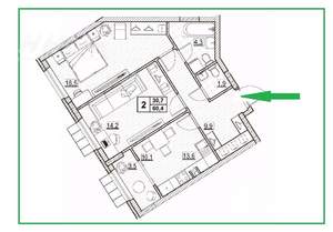 2-к квартира, вторичка, 60м2, 7/24 этаж