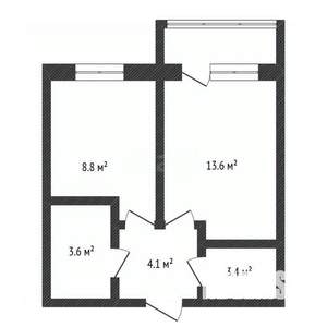 1-к квартира, вторичка, 37м2, 10/19 этаж