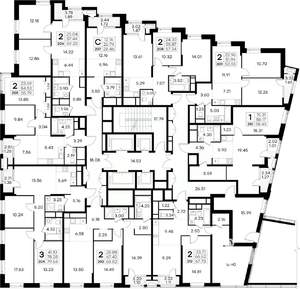 2-к квартира, вторичка, 54м2, 24/32 этаж