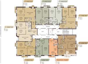 2-к квартира, строящийся дом, 62м2, 6/8 этаж