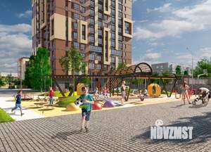 1-к квартира, строящийся дом, 34м2, 6/18 этаж