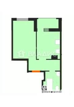 1-к квартира, вторичка, 31м2, 4/21 этаж