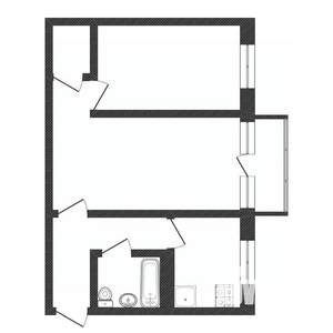 2-к квартира, вторичка, 47м2, 4/5 этаж
