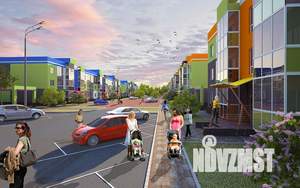 1-к квартира, строящийся дом, 35м2, 3/3 этаж