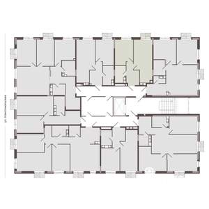 1-к квартира, строящийся дом, 41м2, 4/8 этаж