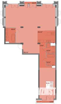 3-к квартира, вторичка, 133м2, 3/6 этаж