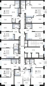2-к квартира, вторичка, 59м2, 6/13 этаж