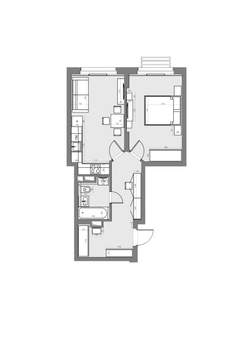 1-к квартира, вторичка, 47м2, 12/22 этаж