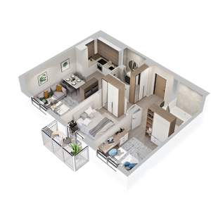 2-к квартира, вторичка, 58м2, 10/10 этаж