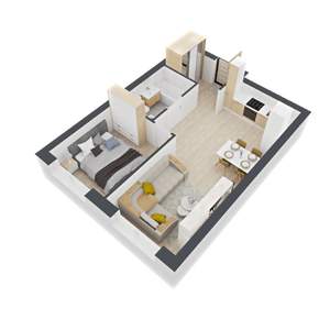 1-к квартира, вторичка, 45м2, 4/24 этаж